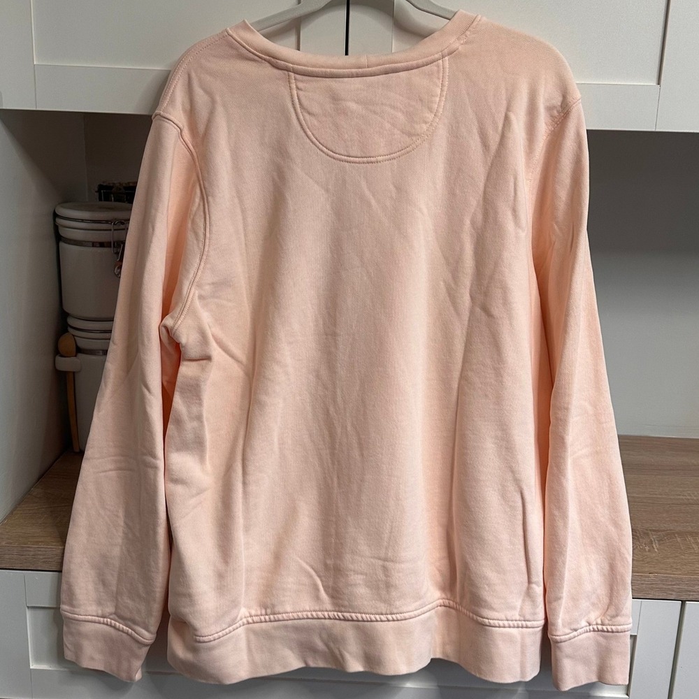 Carhartt Women's XL Relaxed Fit Tencel Series Peach Crewneck Sweatshirt Pullover - Picture 2 of 8